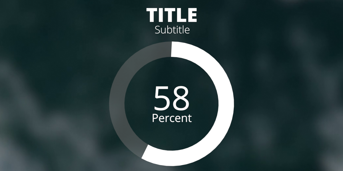 Circle Graph (aka Donut Chart) made with Geometry nodes preview image 1