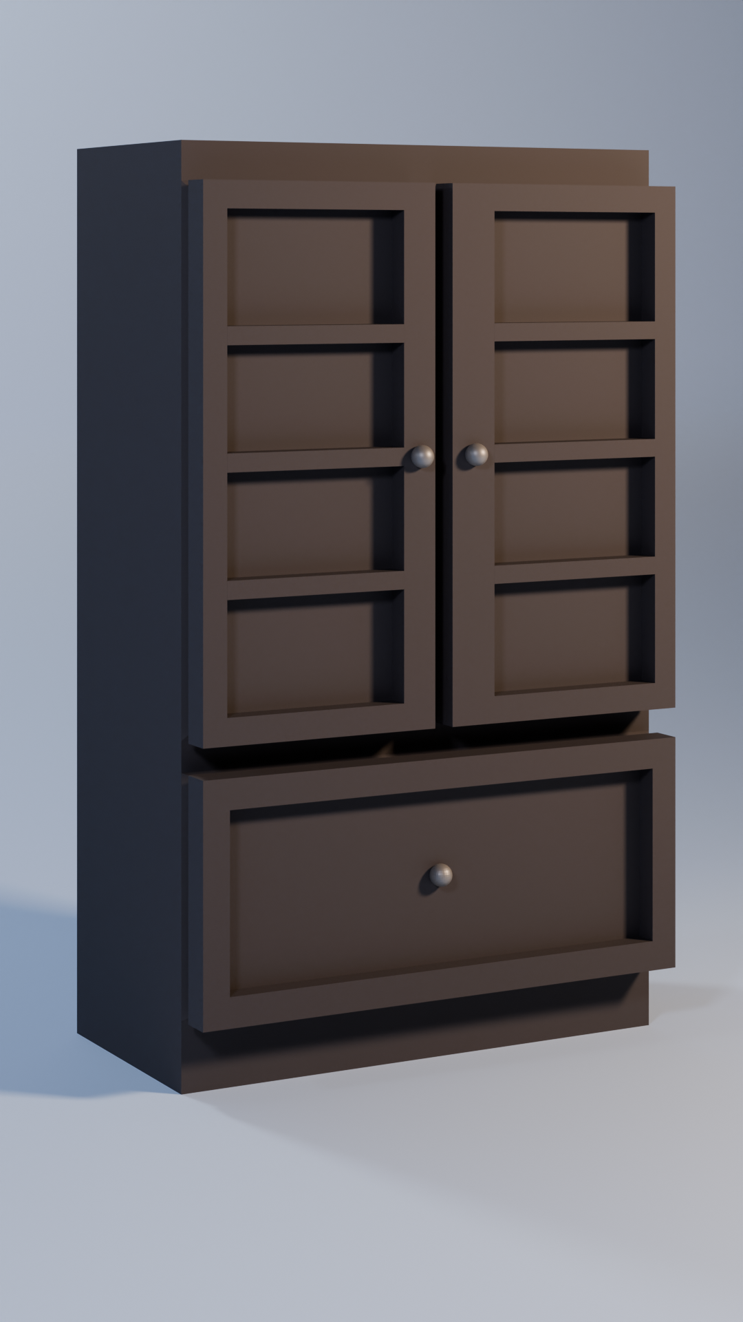 Wardrobe/Closet in low poly preview image 1