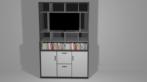 Book Shelf With TV preview image