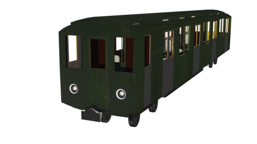 Old soviet subway train (Blender 4.2) preview image