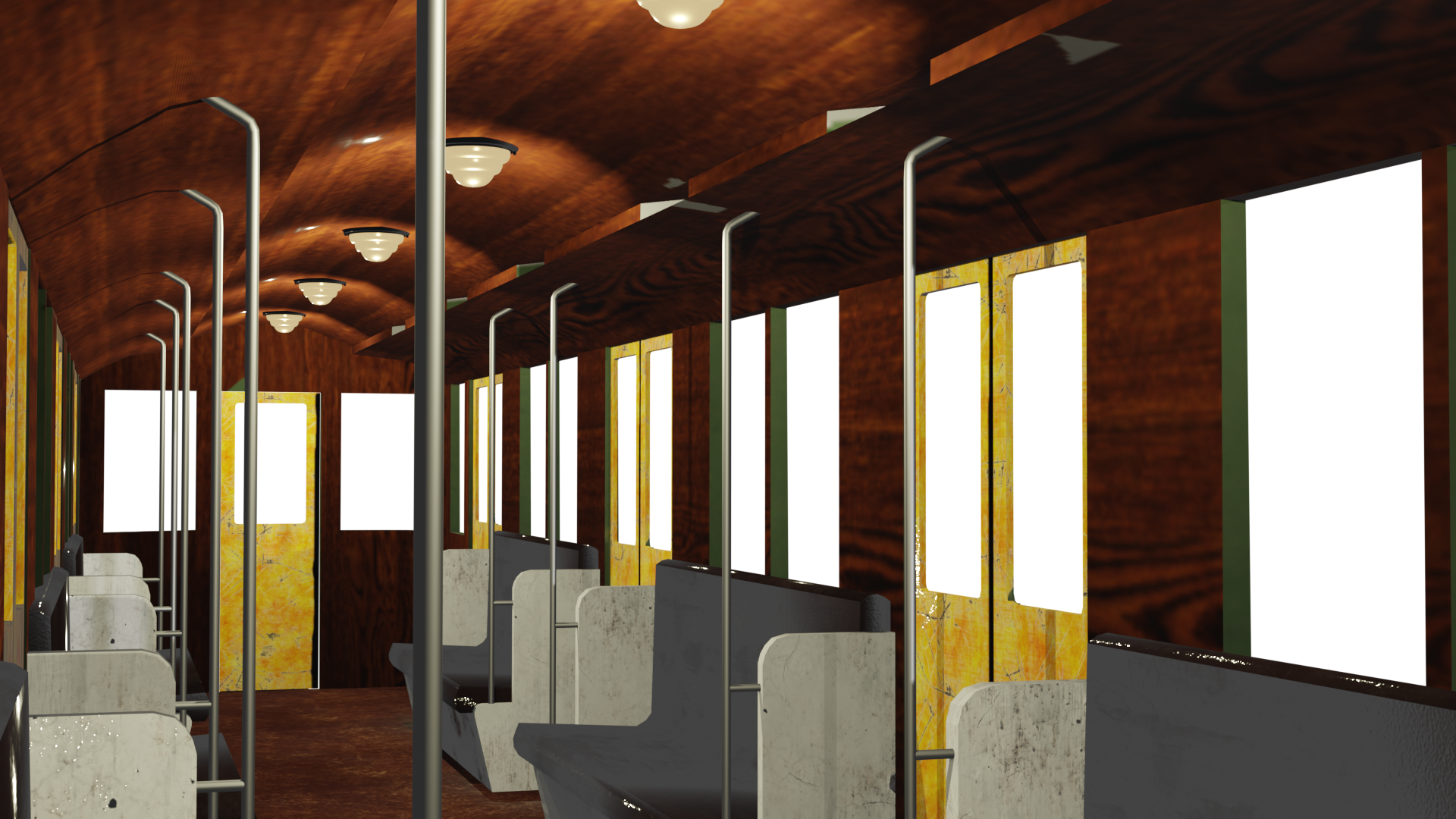 Old soviet subway train (Blender 4.2) preview image 2