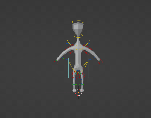 Low poly human rig preview image 1