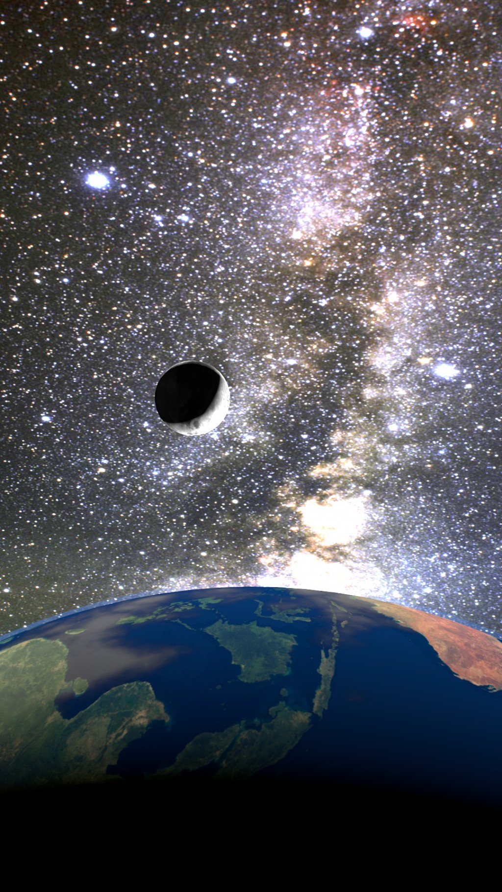 Earth And The Moon preview image 1