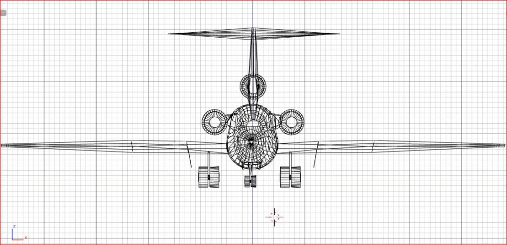 Boeing 727 L-poly preview image 1