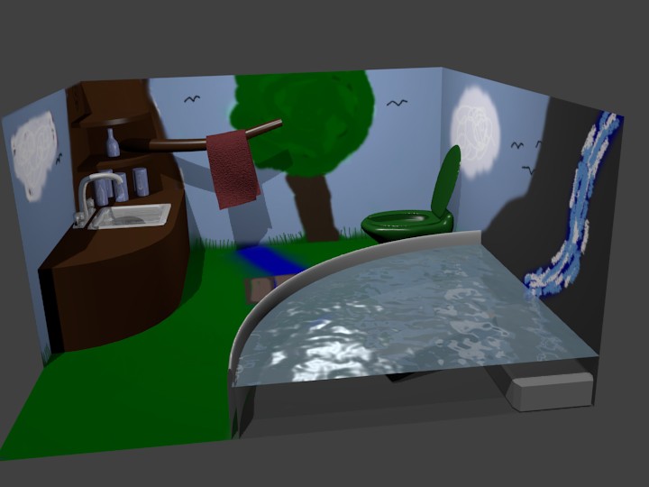 Outdoor Styled Bathroom preview image 1