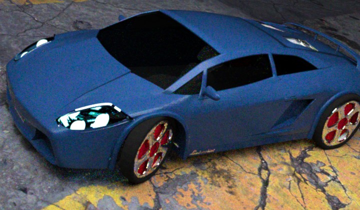 Lamborghini Gallardo LuxRender &amp; Blender preview image 1