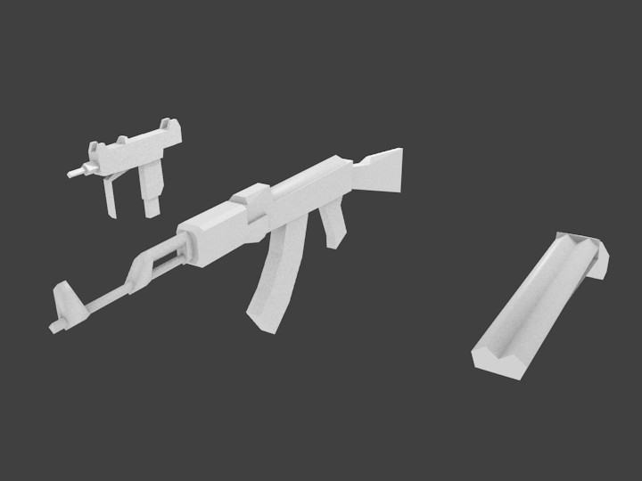 Low Poly Guns preview image 1