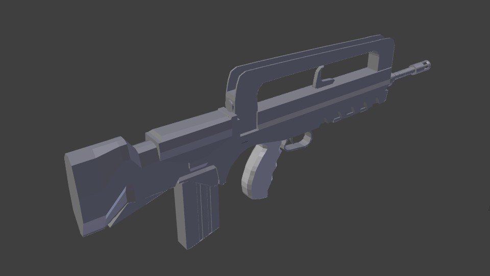 GIAT FAMAS Assault Rifle Model preview image 1