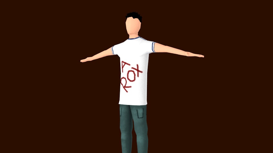 Lowpoly Character Rigg + Ragdoll preview image 1