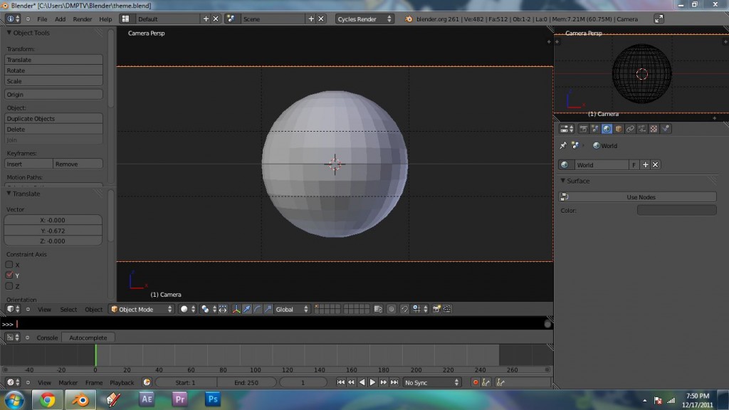 Blender 2.61 Theme preview image 1