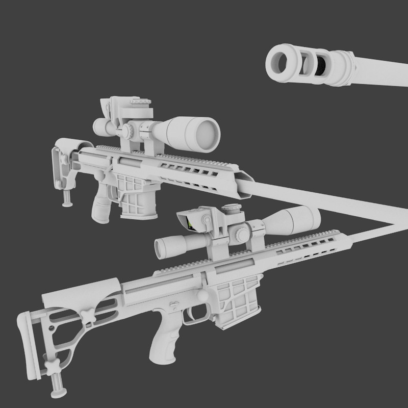Barrett M-98B Bolt-Action Rifle .338 Caliber preview image 1