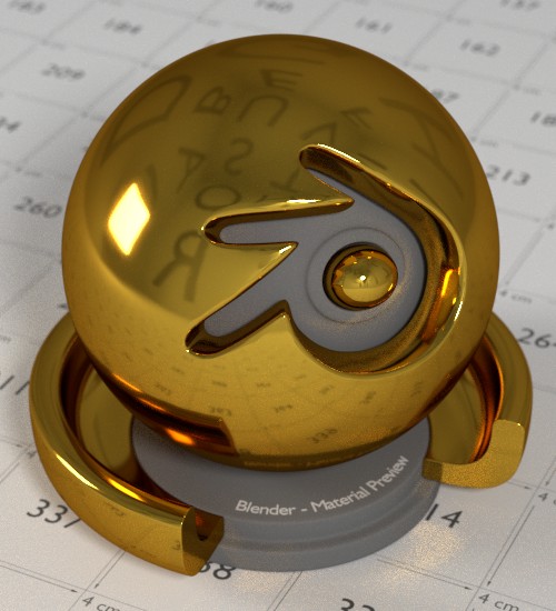 Gold Material for Cycles preview image 3