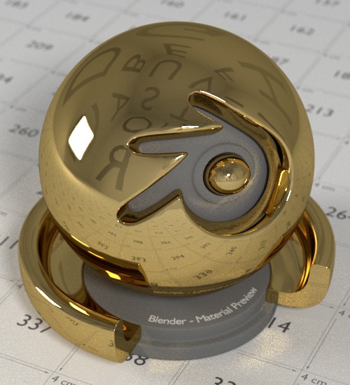 Gold Material for Cycles preview image 4