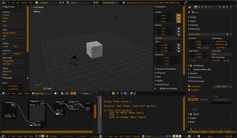 Blender Energy Theme  version 3 preview image 1