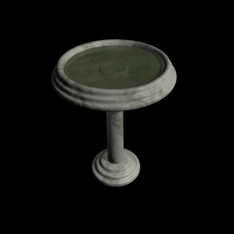 Marble Bird Bath preview image 1