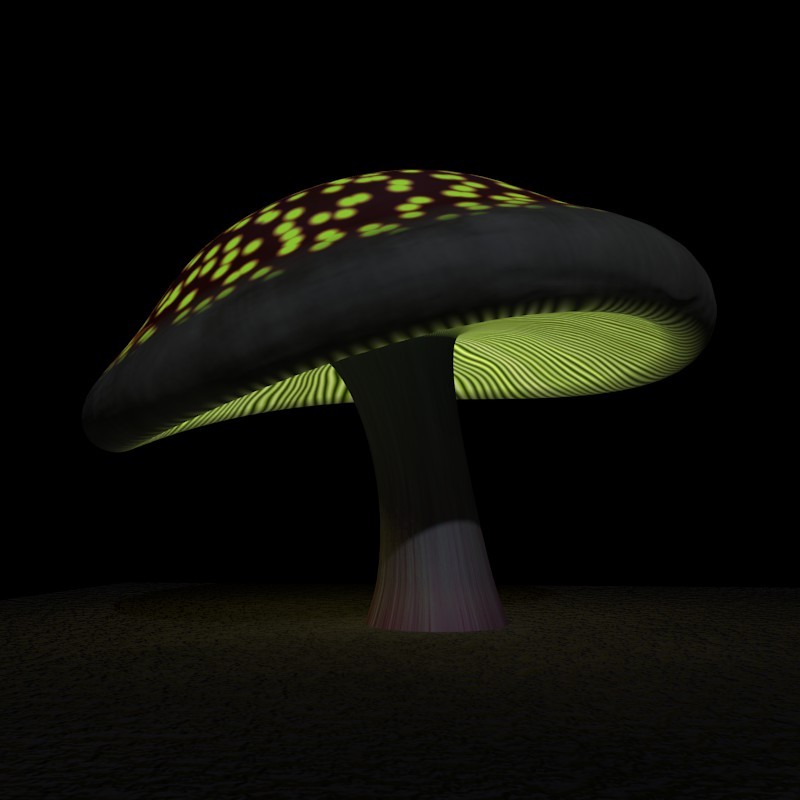 Fantasy Glowing Magic Mushroom preview image 1