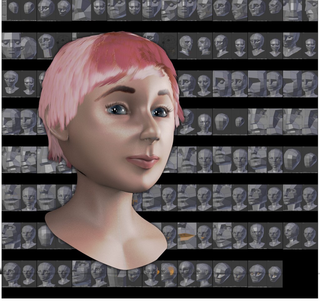 2.53:  B-Mesh  Girl Model (R1) preview image 1