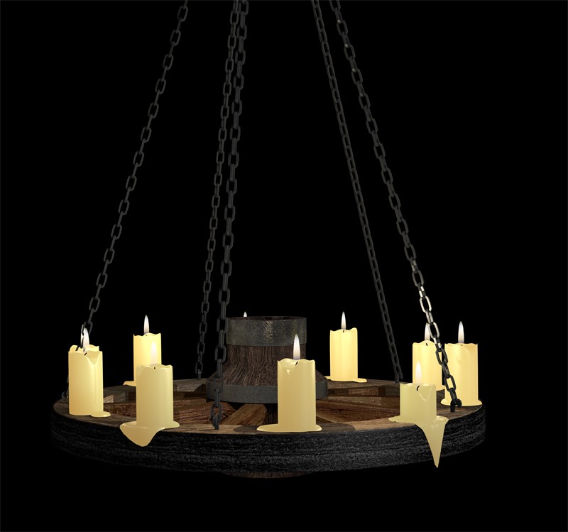 old chandelier  alter Kronleuchter preview image 1