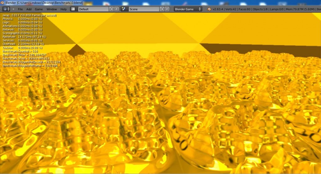Blend Swap Blender Game Engine Benchmark 10