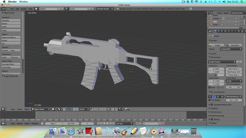 G36C No Texture  preview image 1