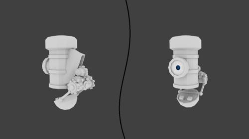 Robot head driver eye/gear modem mouth preview image