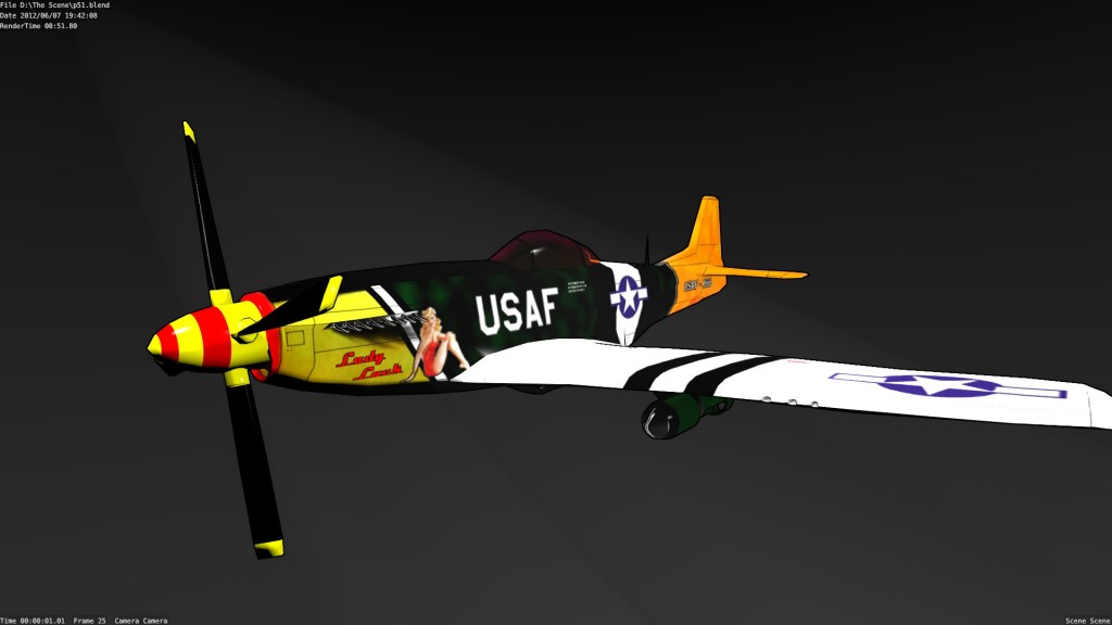 P51  Lady Luck   medium detail preview image 1