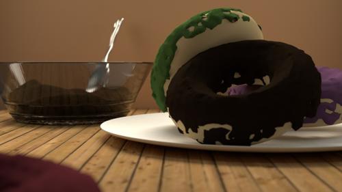 Table with donuts preview image