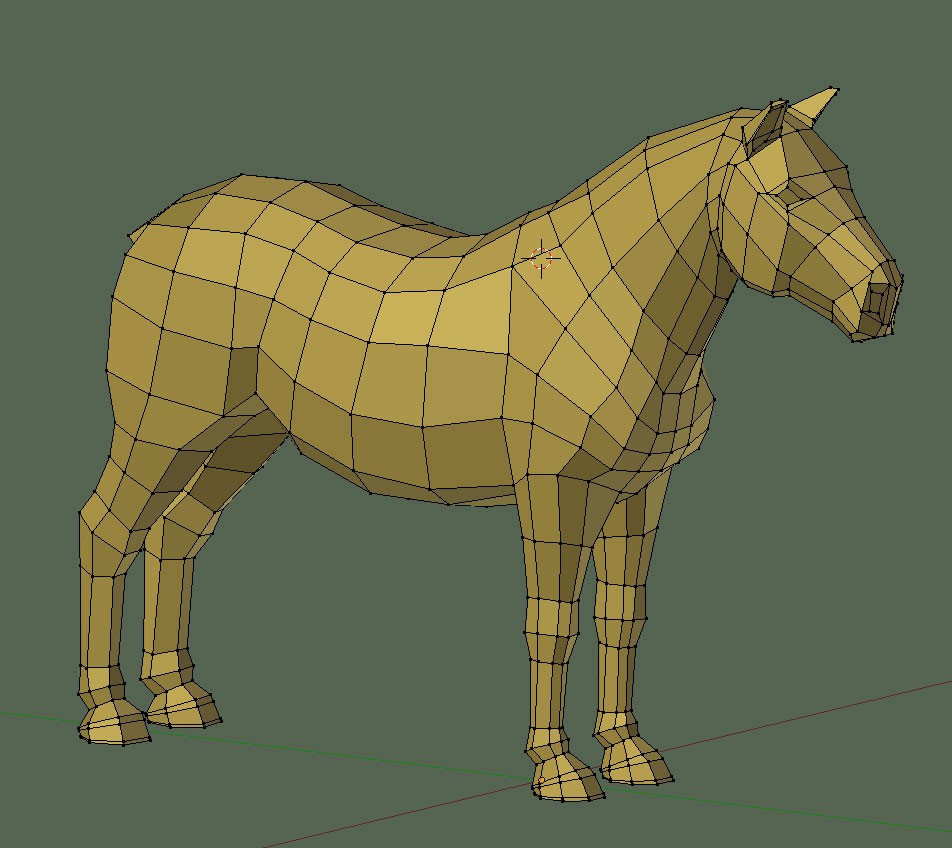 Horse basemesh preview image 1
