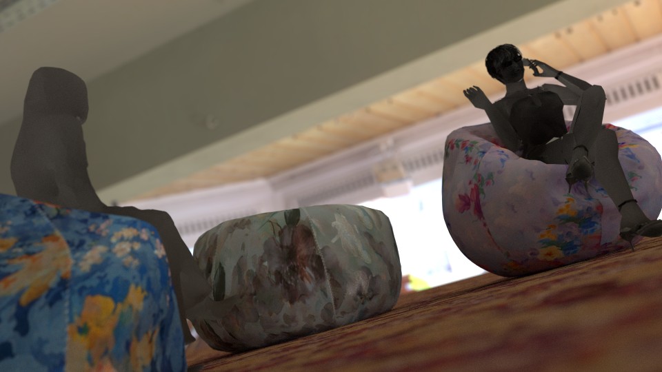 3 beanbags chairs preview image 1