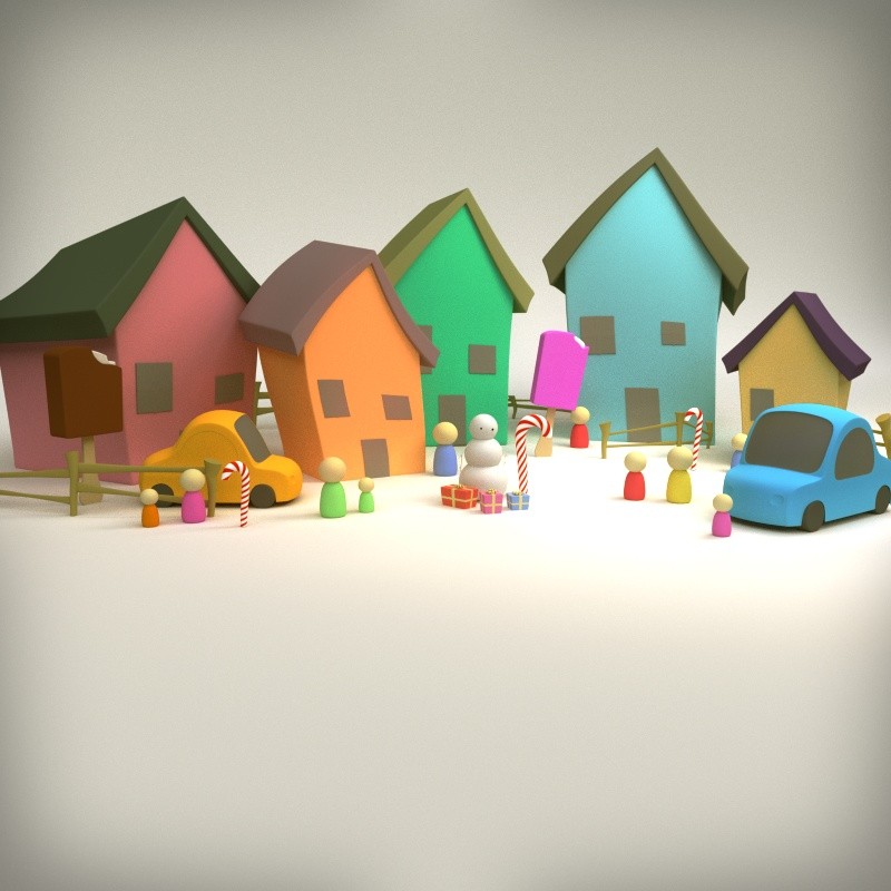 Cartoon Village preview image 1