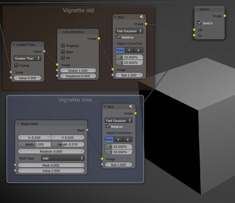 Compositor setup - Vignette preview image 1