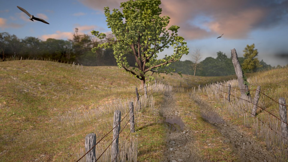 Early Morning on a Country Road preview image 1