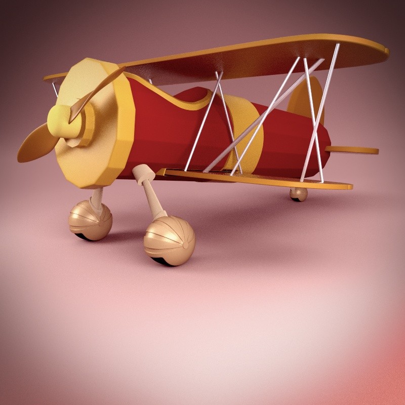 Cartoon Biplane preview image 1