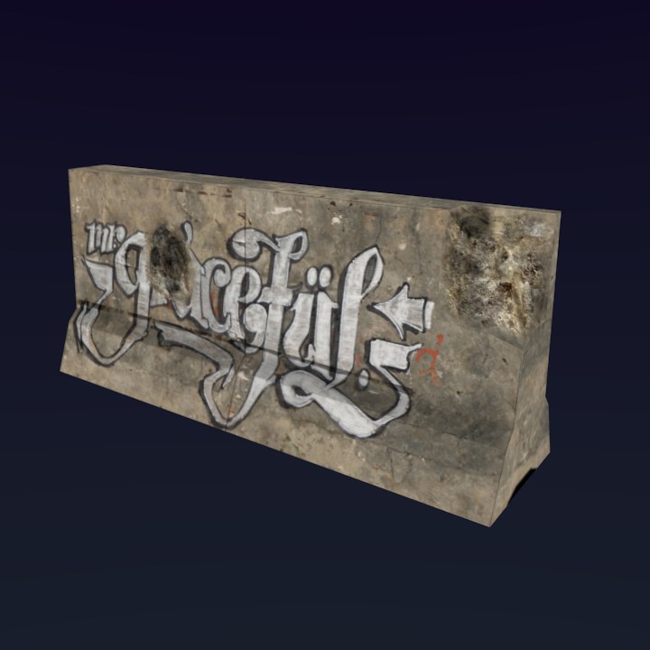 LowPoly Road Block preview image 1