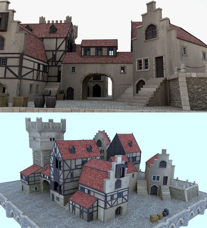 medieval kind of seaport preview image 1