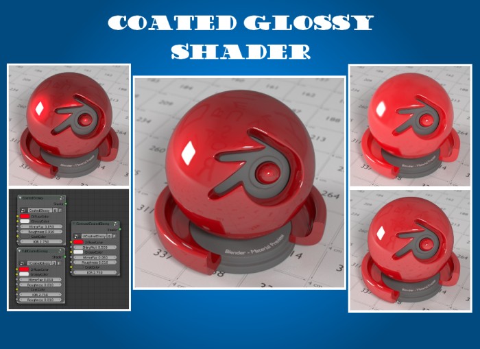 Coated Glossy Material for Cycles preview image 1