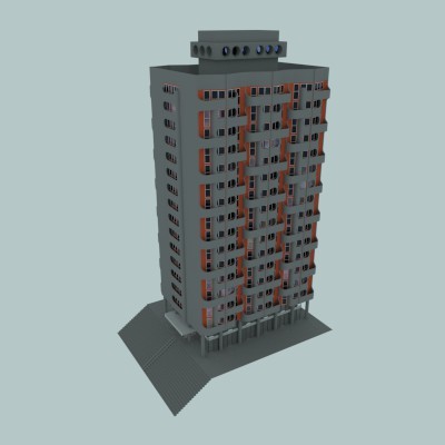 High poly  scalable model of  Sedesowiec   a real building in Wroclaw  Poland. preview image 1