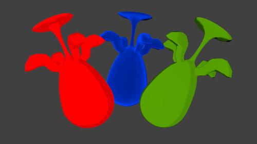 Three Similar Cartoonish Materials preview image