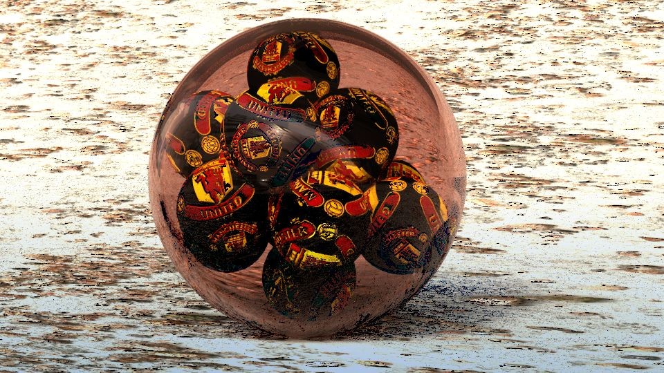 Manchester United glass ball preview image 1