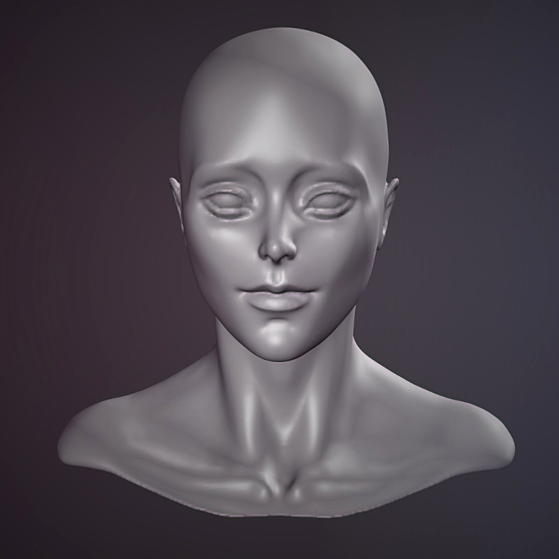 Blend Swap  Female face sculpt
