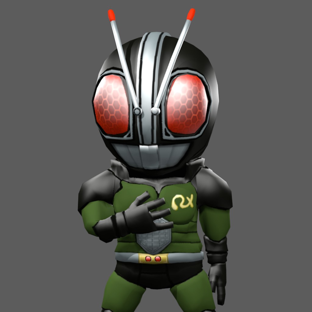 Chibi Kamen Rider Black RX preview image 1