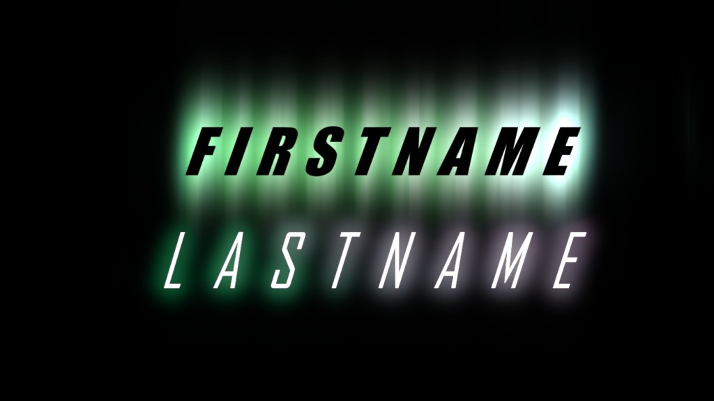 Glowing Title -Compositing  preview image 1