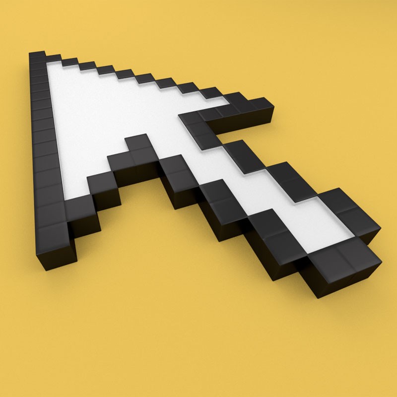 Big  Blocky Mouse-Arrow Cursor  preview image 1