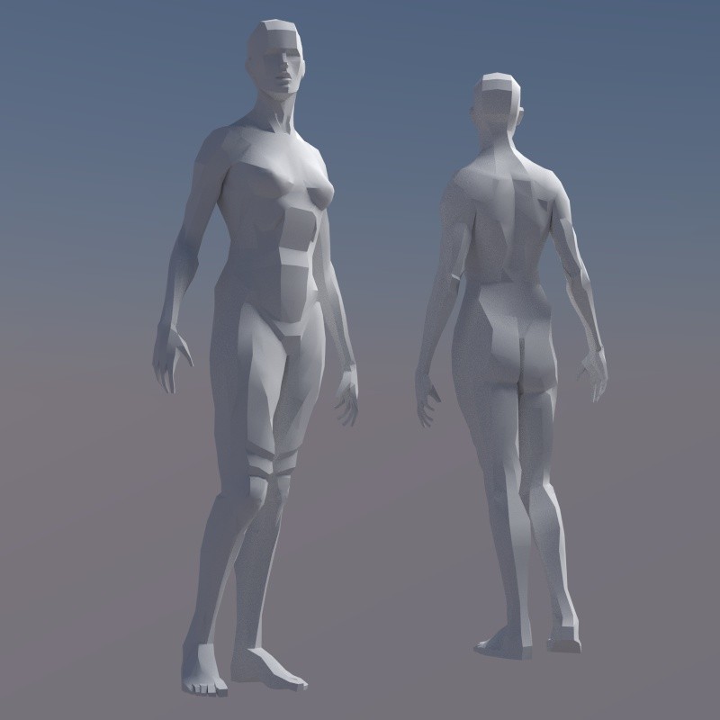 Rigged Female Figure preview image 1