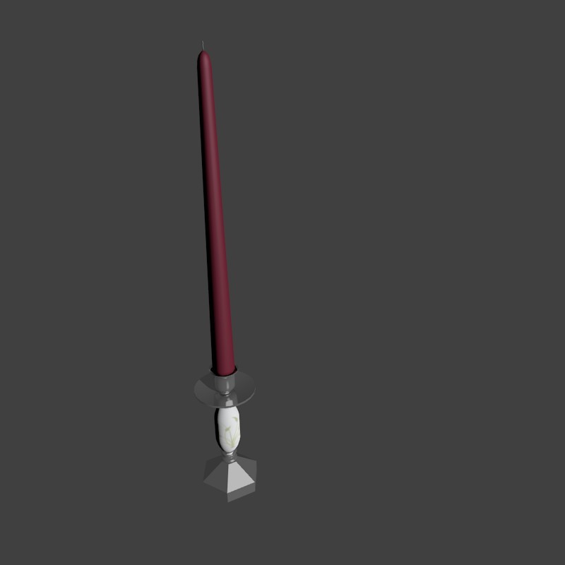 Candlestick with New Taper Candle preview image 1