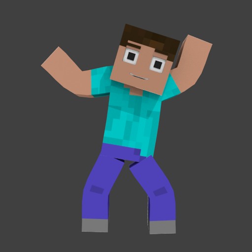 Minecraft Blender rig preview image 1