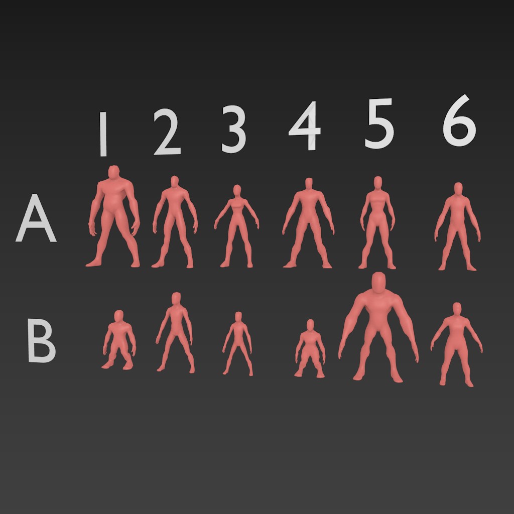 12 Anime Sculpting Base Meshes preview image 1