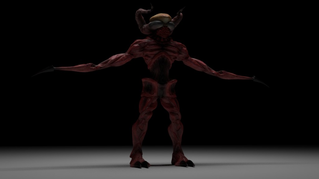 red horned monster preview image 1