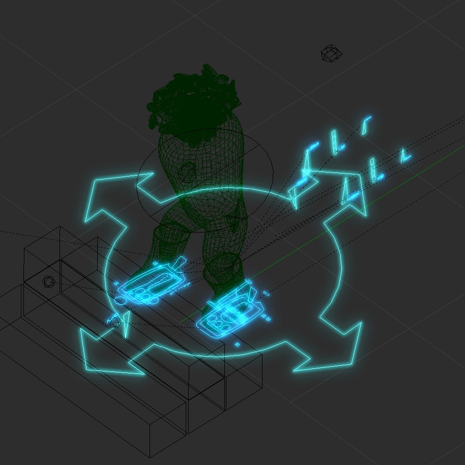 NLA-friendly sticky  no sliding  foot rig preview image 1