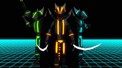 Cyborg Creature  Rigged preview image